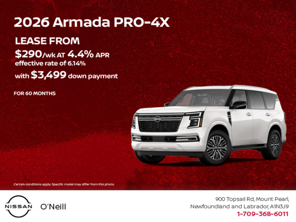 Get the 2026 Nissan Armada Today!