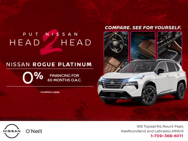 Get the 2026 Nissan Rogue Platinum Today!