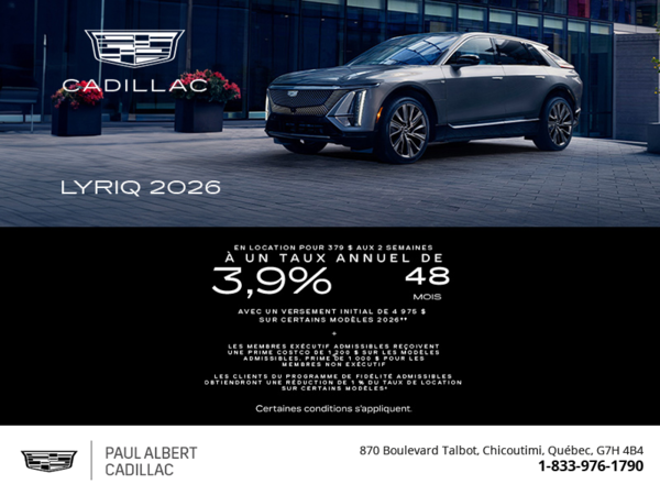 Cadillac Lyriq 2026
