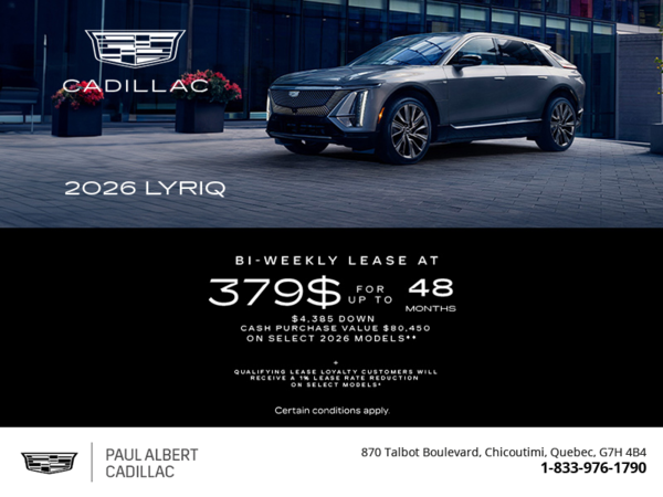 2026 Cadillac Lyriq