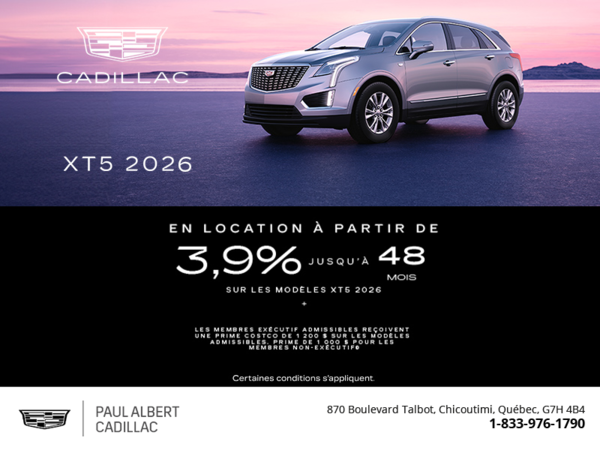Cadillac XT5 2026
