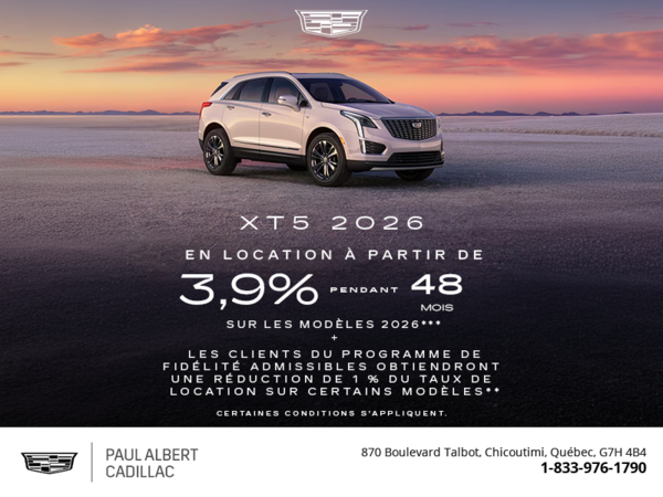 Cadillac XT5 2026