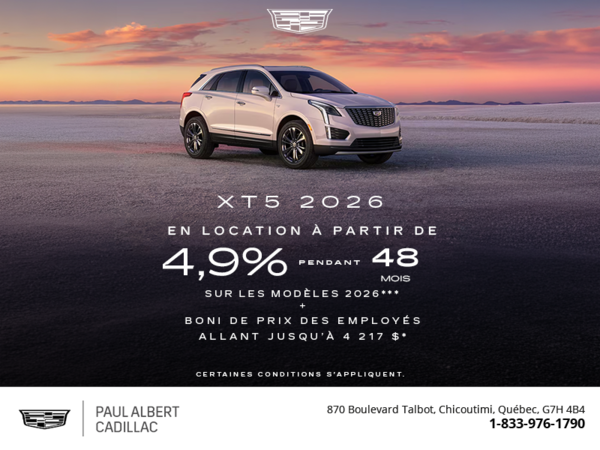 Cadillac XT5 2026