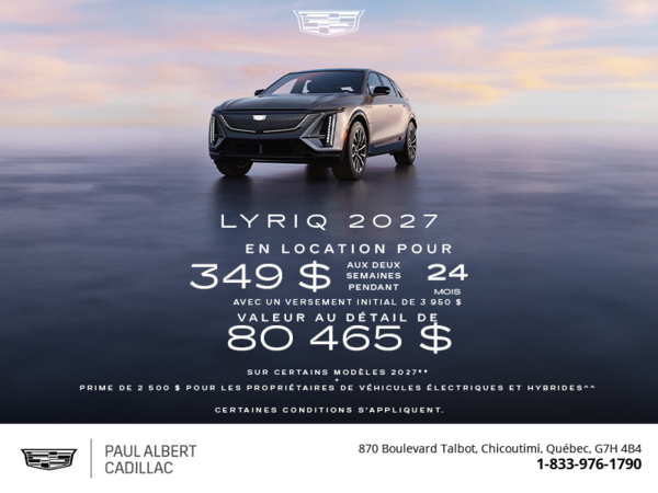 Cadillac Lyriq 2027