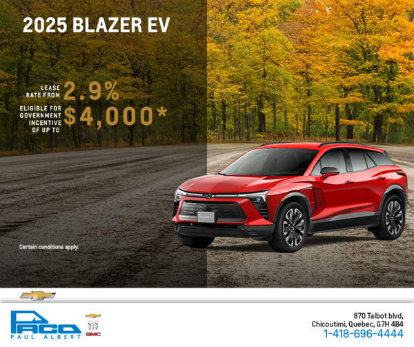 Get the 2025 Chevrolet Blazer EV