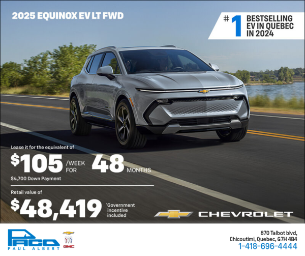 Get the 2025 Chevrolet Equinox EV