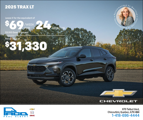 Get the 2025 Chevrolet Trax LT