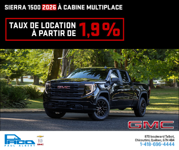 Le GMC Sierra 1500 2026