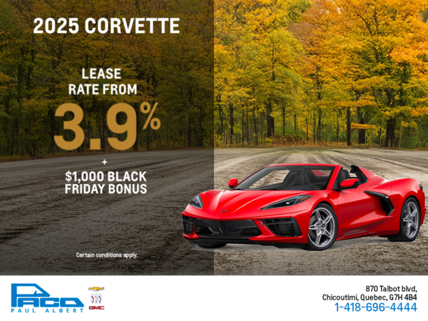 Get the 2025 Chevrolet Corvette