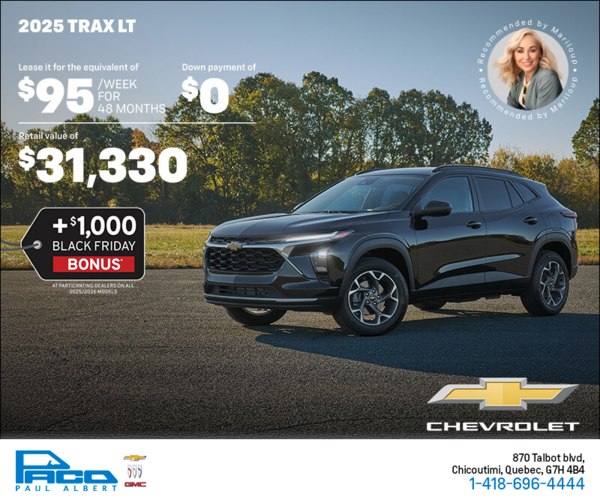 Get the 2025 Chevrolet Trax LT