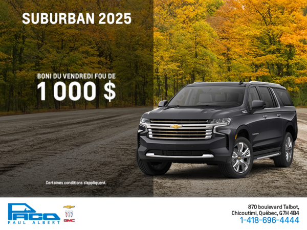 Le Chevrolet Suburban 2025