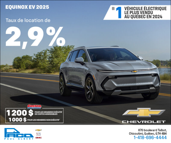 Procurez-vous le Chevrolet Equinox EV 2025