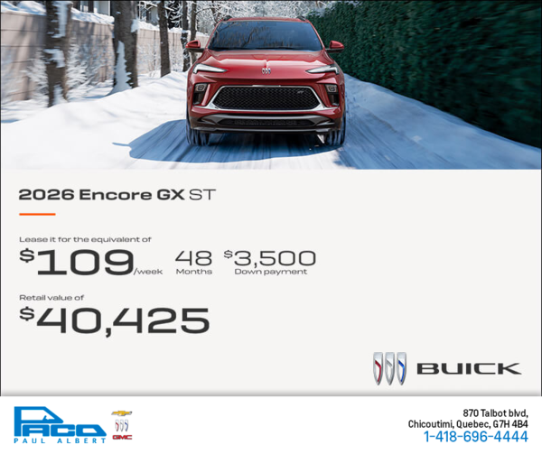 Get the 2026 Buick Encore GX