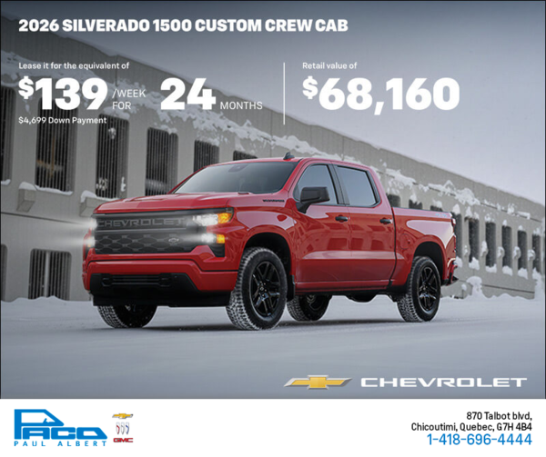 Get the 2026 Chevrolet Silverado 1500