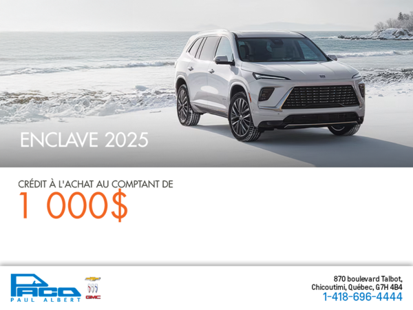 Procurez-vous le Buick Enclave 2025