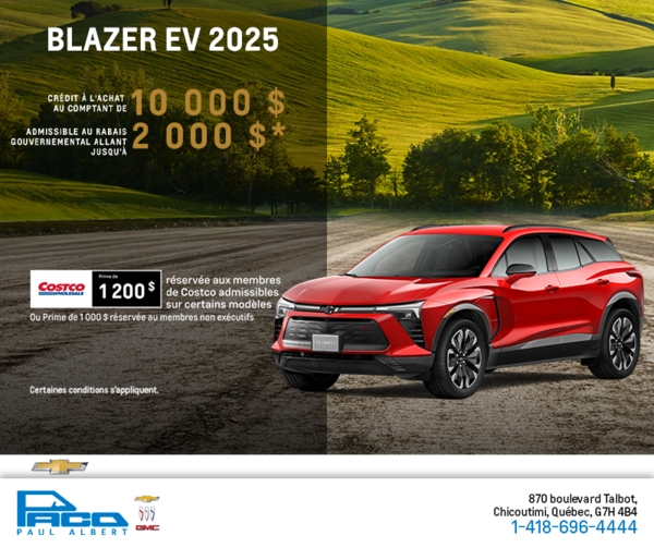 Procurez-vous le Chevrolet Blazer EV 2025