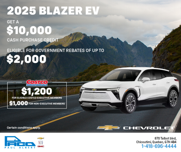 Get the 2025 Chevrolet Blazer EV
