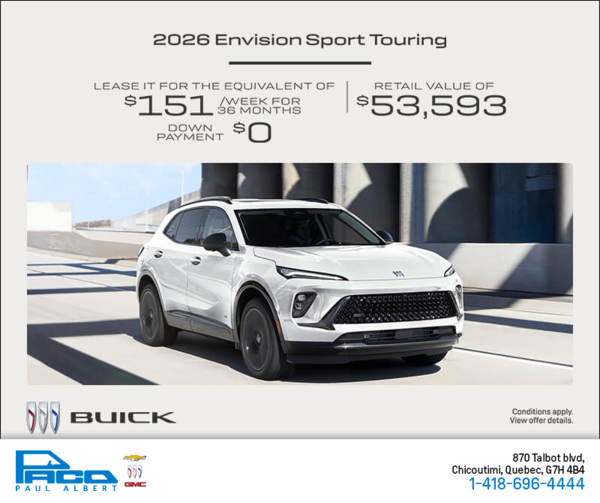 Get the 2026 Buick Envision