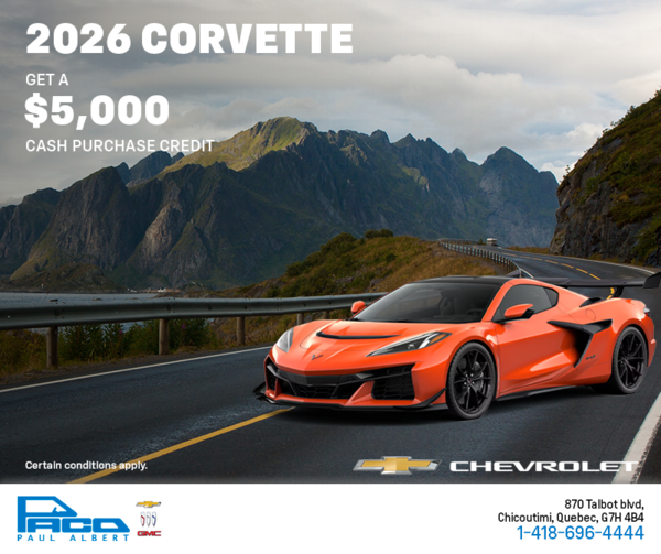 Get the 2026 Chevrolet Corvette