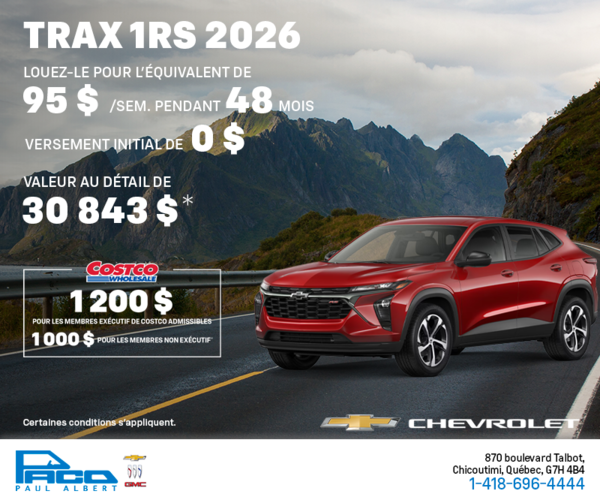 Le Chevrolet Trax 2026