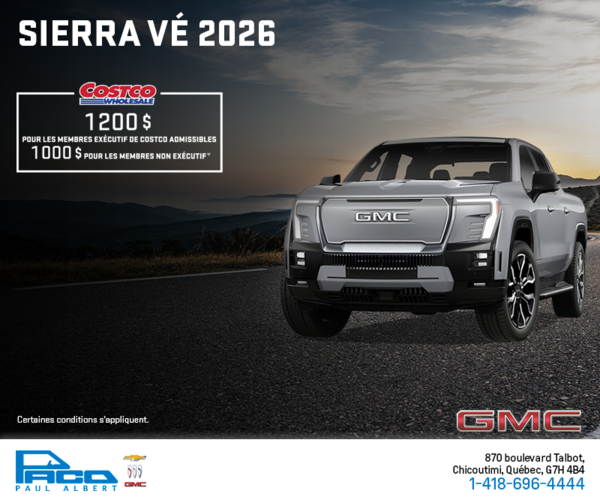 Le GMC Sierra VÉ 2026