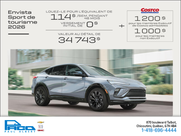Procurez-vous la Buick Envista 2026