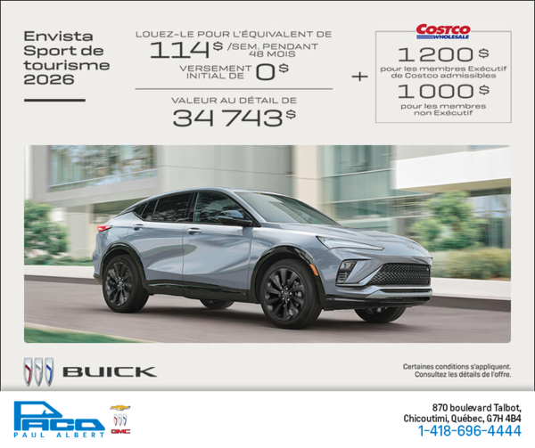 Procurez-vous la Buick Envista 2026