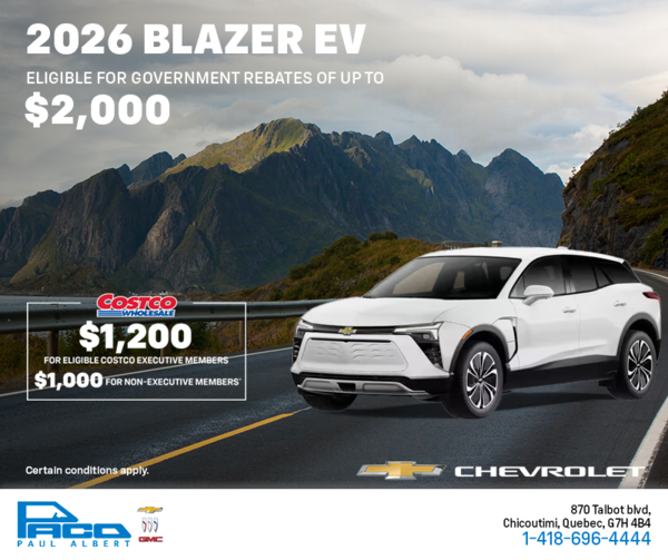 Get the 2026 Chevrolet Blazer EV
