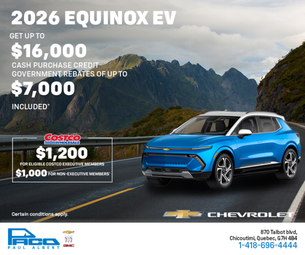 Get the 2026 Chevrolet Equinox EV