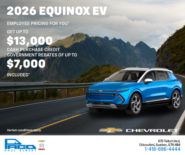 Get the 2026 Chevrolet Equinox EV