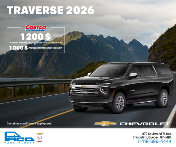 Le Chevrolet Traverse 2026