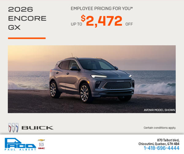 Get the 2026 Buick Encore GX