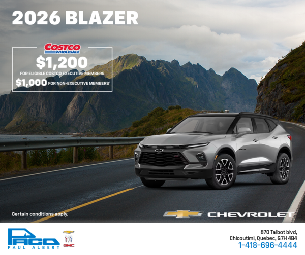 Get the 2026 Chevrolet Blazer