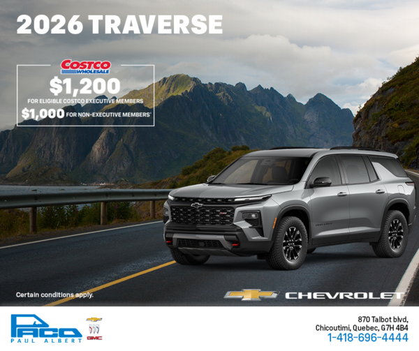 Get the 2026 Chevrolet Traverse