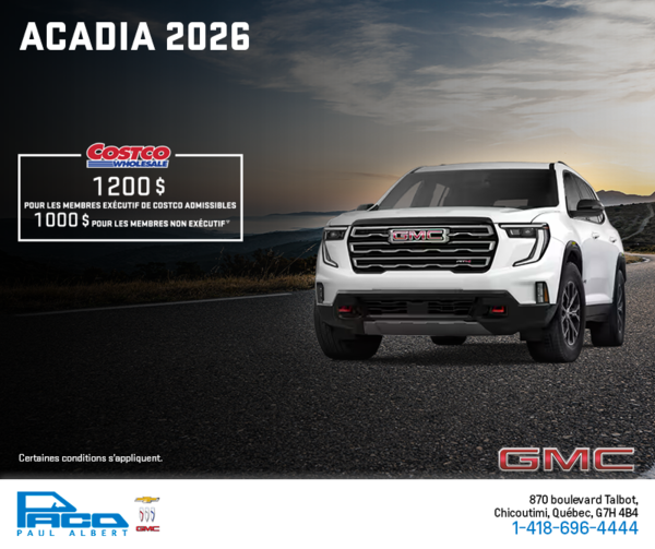 Le GMC Acadia 2026