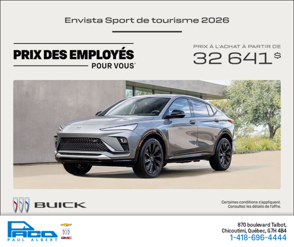 Procurez-vous la Buick Envista 2026
