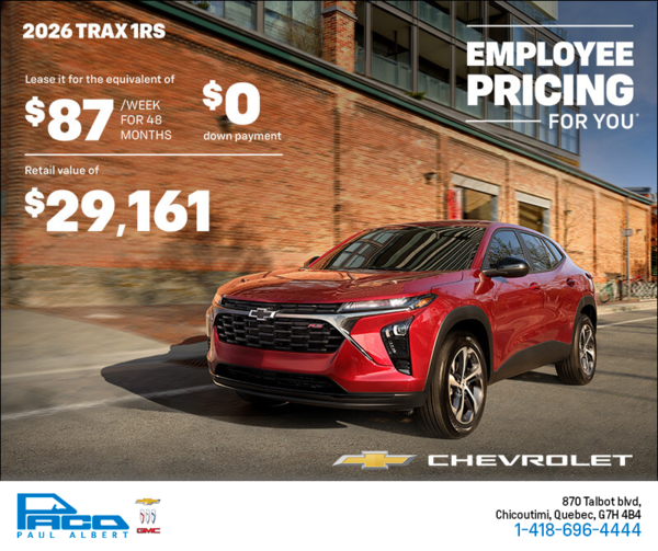 The 2026 Chevrolet Trax 2RS