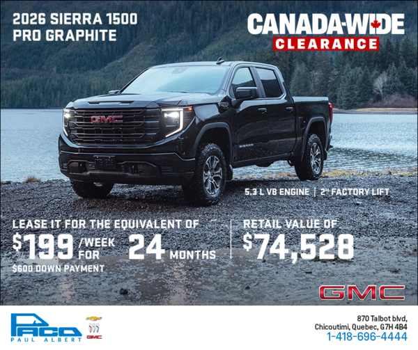 The 2026 GMC Sierra 1500 Pro Graphite Crew Cab