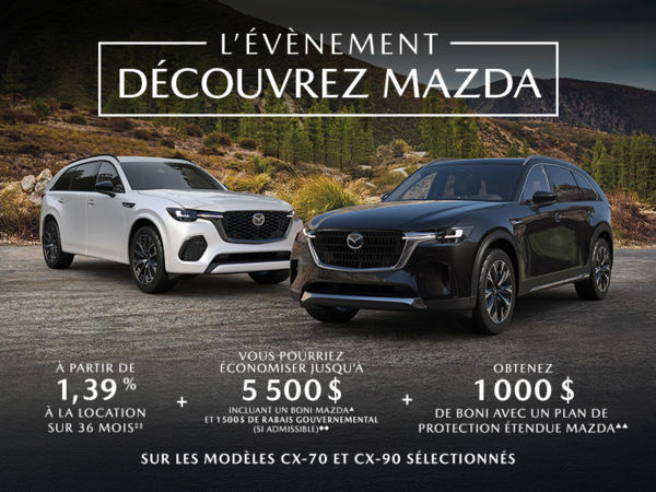 L'événement Découvrez Mazda