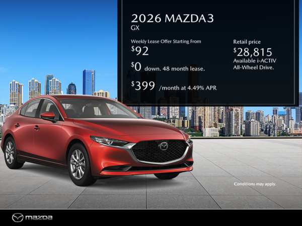 Get the 2026 Mazda3