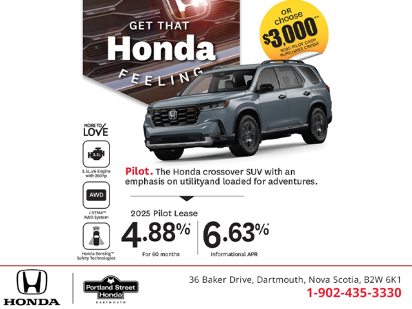 Get the 2025 Honda Pilot!