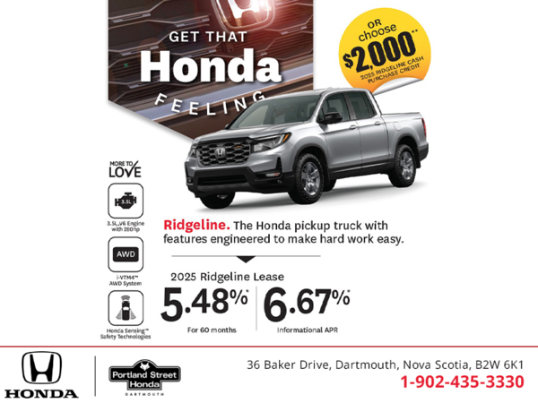 Get the 2025 Honda Ridgeline!