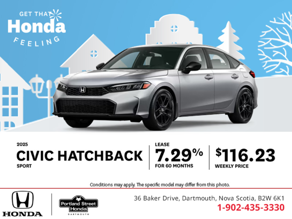 Get the 2025 Honda Civic Hatchback!