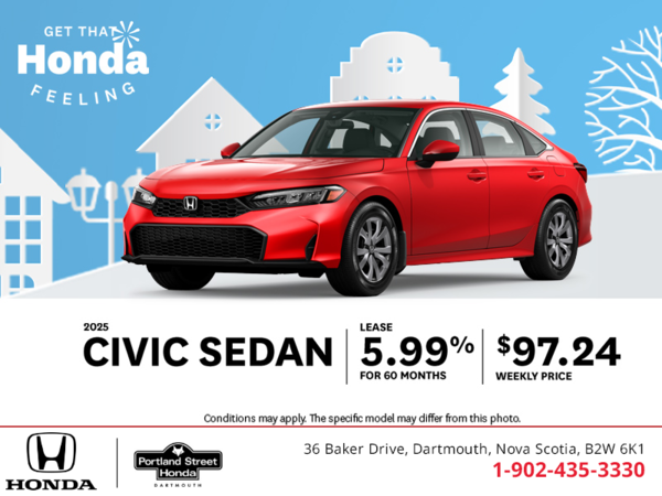 Get the 2025 Honda Civic Sedan!