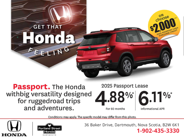 Get the 2025 Honda Passport!