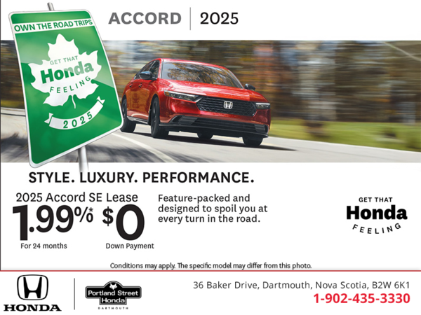 Get the 2025 Honda Accord!