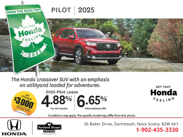 Get the 2025 Honda Pilot!