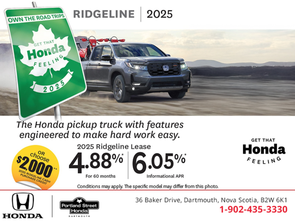Get the 2025 Honda Ridgeline!