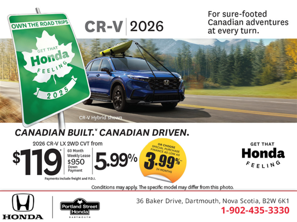 Get the 2026 Honda CR-V!
