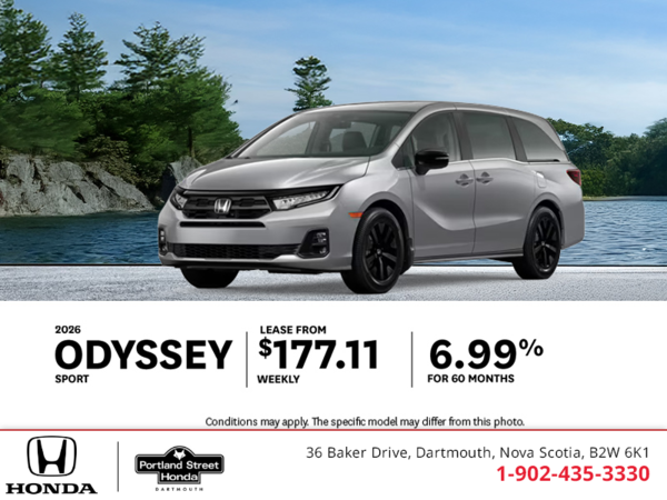 Get the 2026 Honda Odyssey!